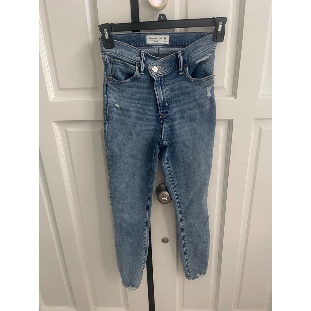 Abercrombie & Fitch Denim Super Skinny Ankle High Rise
